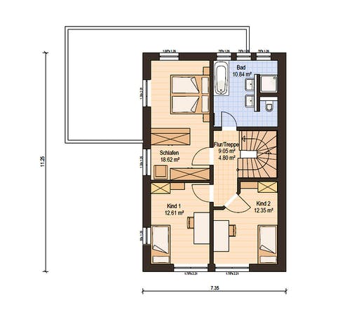 Haas Fertigbau - D 128 B Floorplan 2