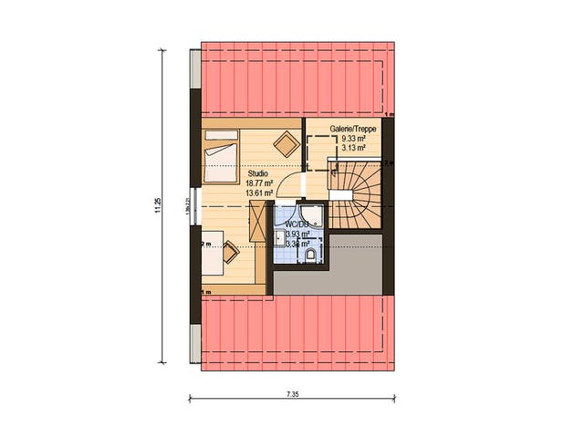 Fertighaus Haas D 128 B von Haas-Fertigbau Schlüsselfertig ab 510000€, Satteldach-Klassiker Grundriss 3
