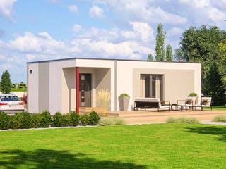Fertighaus Haas FH 50 von Haas Fertigbau Schlüsselfertig ab 207000€, Bungalow Außenansicht 1