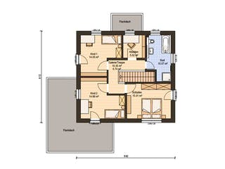 Fertighaus Haas O 141 B von Haas Fertigbau Schlüsselfertig ab 389000€, Cubushaus Grundriss 2