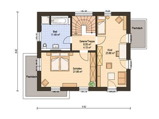 Fertighaus Haas S 130 D von Haas Fertigbau Schlüsselfertig ab 464000€, Cubushaus Grundriss 2
