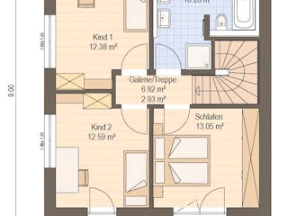 Fertighaus Haas D 110 A von Haas Fertigbau - Mehrfamilienhäuser Schlüsselfertig ab 346000€, Cubushaus Grundriss 2