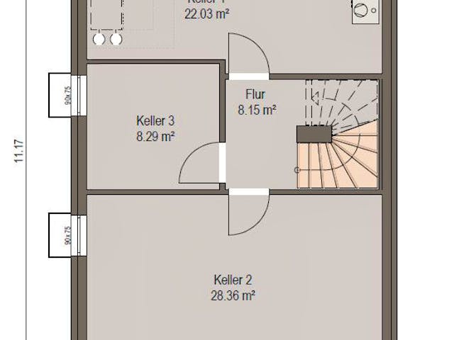 Fertighaus Haas D 128 B von Haas Fertigbau - Mehrfamilienhäuser Schlüsselfertig ab 406784€, Satteldach-Klassiker Grundriss 4
