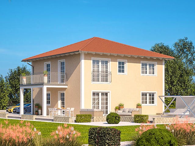 Fertighaus Haas Z 159 C von Haas Fertigbau - Mehrfamilienhäuser Schlüsselfertig ab 498000€, Stadtvilla Außenansicht 1