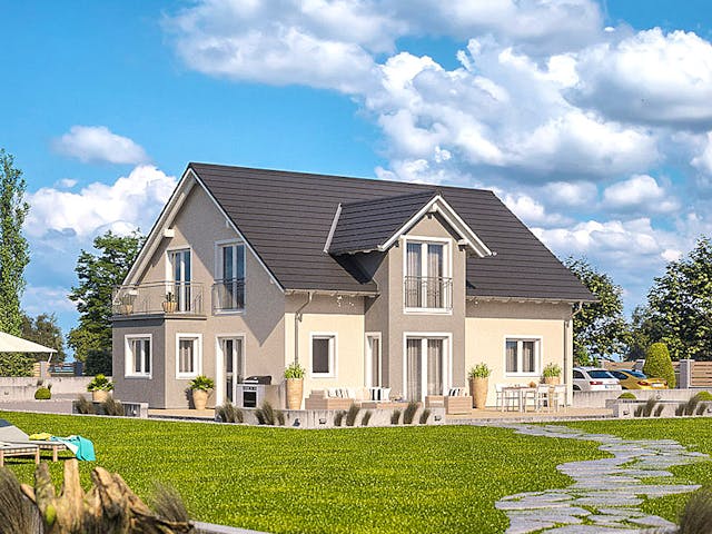 Fertighaus Haas Z 175 B von Haas Fertigbau - Mehrfamilienhäuser Schlüsselfertig ab 501000€, Außenansicht 1 Fertighaus Haas Z 175 B von Haas Fertigbau - Mehrfamilienhäuser Schlüsselfertig ab 501000€, Außenansicht 1