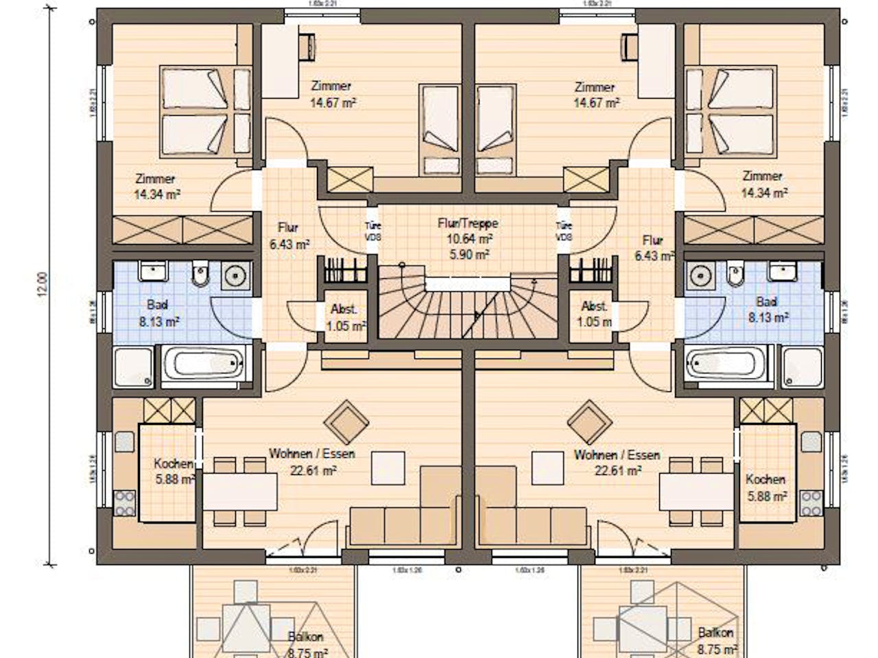 Wohnungen Mit Paragraph 5 Schein Haas Mehrfamilienhaus mit 5 Wohneinheiten und Flachdach von Haas