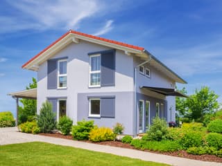 Fertighaus Haas MH Falkenberg 139 von Haas Fertigbau Schlüsselfertig ab 280000€, Satteldach-Klassiker Außenansicht 1