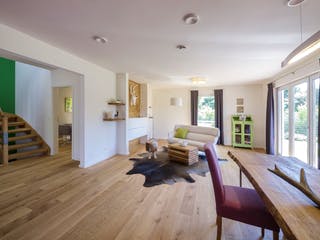 Fertighaus Haas MH Falkenberg 168 von Haas Fertigbau Schlüsselfertig ab 357000€, Pultdachhaus Innenansicht 1