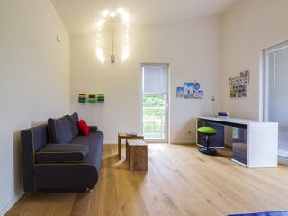 Fertighaus Haas MH Falkenberg 168 von Haas Fertigbau Schlüsselfertig ab 357000€, Pultdachhaus Innenansicht 6