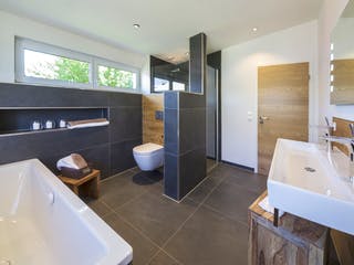 Fertighaus Haas MH Falkenberg 168 von Haas Fertigbau Schlüsselfertig ab 357000€, Pultdachhaus Innenansicht 7