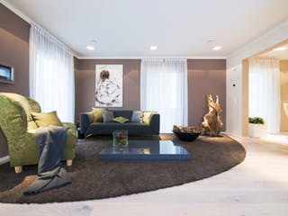 Fertighaus Haas MH Fellbach 163 von Haas Fertigbau Schlüsselfertig ab 373000€, Satteldach-Klassiker Innenansicht 1