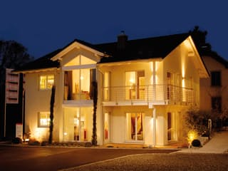 Fertighaus Haas MH Suhr 179 von Haas Fertigbau Schlüsselfertig ab 422000€, Satteldach-Klassiker Außenansicht 2