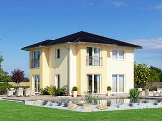 Fertighaus Haas O 129 A von Haas Fertigbau Schlüsselfertig ab 457000€, Stadtvilla Außenansicht 2