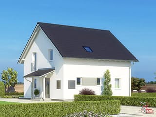 Fertighaus Haas O 129 B von Haas Fertigbau Schlüsselfertig ab 260000€, Satteldach-Klassiker Außenansicht 1