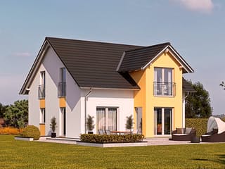 Fertighaus Haas O 141 A von Haas Fertigbau Schlüsselfertig ab 271000€, Satteldach-Klassiker Außenansicht 1