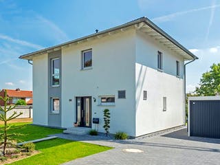 Fertighaus Haas O 141 C von Haas Fertigbau Schlüsselfertig ab 287000€, Stadtvilla Außenansicht 1