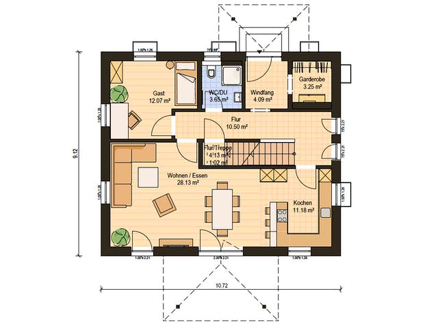 Einfamilienhaus Haas O 155 B Von Haas Fertigbau | Fertighaus.de