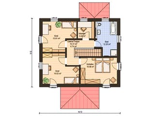 Fertighaus Haas O 155 B von Haas Fertigbau Schlüsselfertig ab 310000€, Stadtvilla Grundriss 2