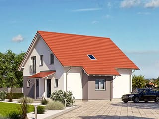 Fertighaus Haas O 163 A von Haas Fertigbau Schlüsselfertig ab 312000€, Satteldach-Klassiker Außenansicht 2