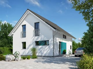 Fertighaus Haas S 130 A von Haas Fertigbau Schlüsselfertig ab 252000€, Satteldach-Klassiker Außenansicht 2