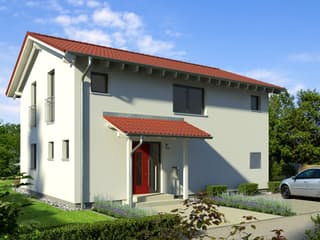 Fertighaus Haas S 140 C von Haas Fertigbau Schlüsselfertig ab 276000€, Satteldach-Klassiker Außenansicht 2