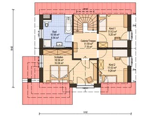 Fertighaus Haas S 130 A von Haas Fertigbau Schlüsselfertig ab 252000€, Satteldach-Klassiker Grundriss 2
