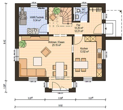 Haas S 130 C SD Floorplan 3