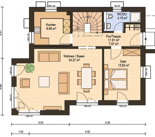 Haas S 130 D FD Floorplan 3