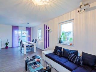 Fertighaus Haas S 130 D von Haas Fertigbau Schlüsselfertig ab 464000€, Cubushaus Innenansicht 1