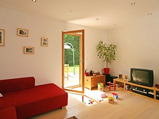 Fertighaus Haas S 131 A von Haas Fertigbau Schlüsselfertig ab 282000€, Cubushaus Innenansicht 1