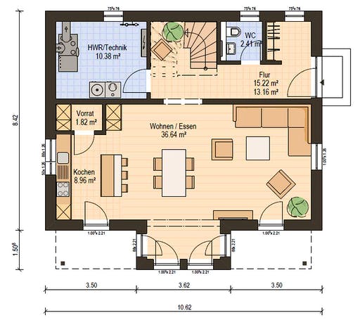 Haas S 140 D Floorplan 3