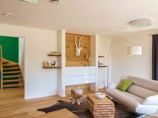 Fertighaus Haas S 140 D von Haas Fertigbau Schlüsselfertig ab 282000€, Pultdachhaus Innenansicht 1