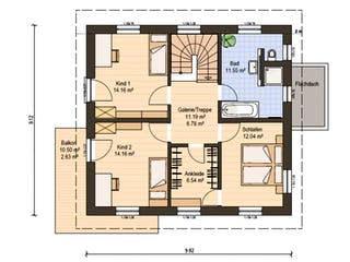 Fertighaus Haas S 141 A von Haas Fertigbau Schlüsselfertig ab 288000€, Pultdachhaus Grundriss 2