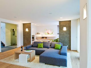 Fertighaus Haas S 154 D von Haas Fertigbau Schlüsselfertig ab 321000€, Cubushaus Innenansicht 1