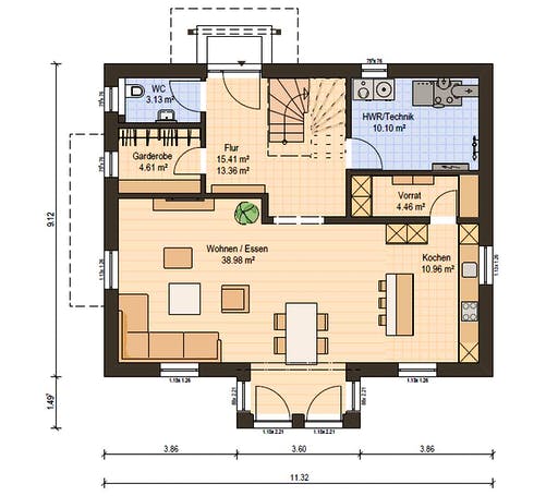 Haas S 165 A Floorplan 3