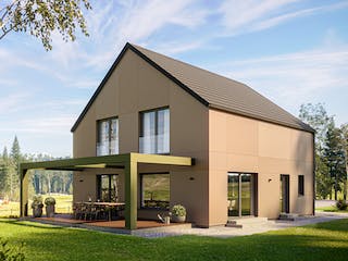 Fertighaus AVA von Haas Fertigbau Ausbauhaus ab 290014€, Satteldach-Klassiker Außenansicht 1
