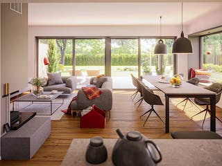 Fertighaus LEVA von Haas Fertigbau Ausbauhaus ab 298245€, Satteldach-Klassiker Innenansicht 1