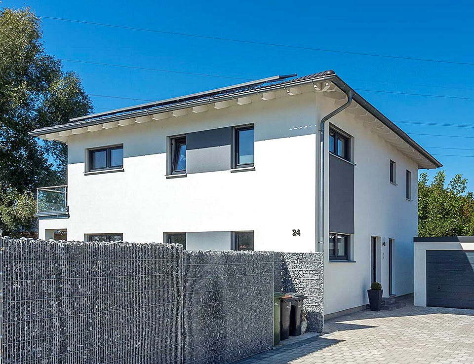 Fertighaus Haas S 165 B von Haas-Fertigbau Ausbauhaus ab 252000€, Stadtvilla Außenansicht 2