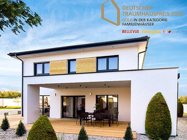 Fertighaus Haas Vita 160 von Haas Fertigbau Ausbauhaus ab 261000€, Stadtvilla Außenansicht 1 Fertighaus Haas Vita 160 von Haas Fertigbau Ausbauhaus ab 261000€, Stadtvilla Außenansicht 1