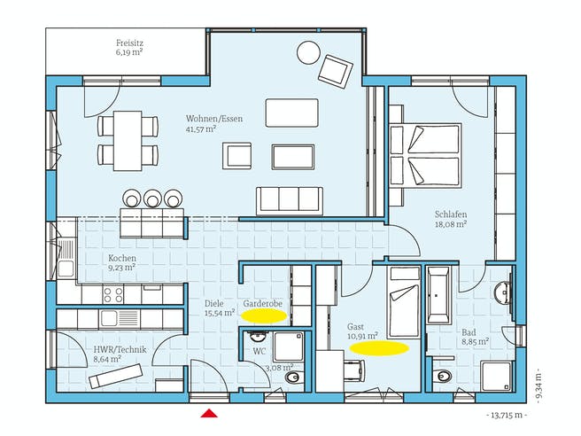 Einen Bungalow Planen Bauen Hauser Infos Fertighaus De