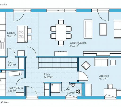 Hanse - Cubus 183 Floorplan 1