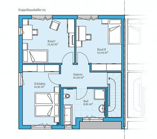 Hanse - Doppelhaus 131 Floorplan 2