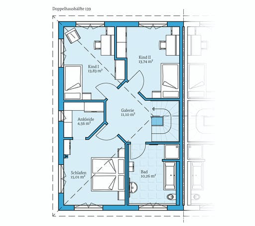 Hanse - Doppelhaus 139 Floorplan 2