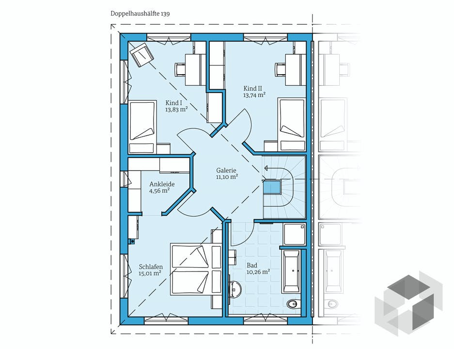 Doppelhaus 139 von Hanse Haus Fertighaus.de