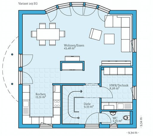 Hanse - Variant 143 Floorplan 1