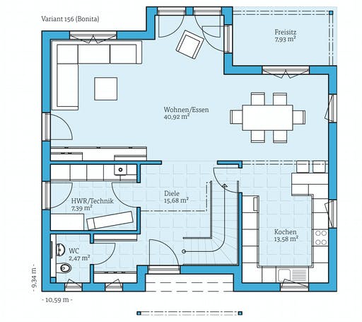Hanse - Variant 156 Floorplan 1