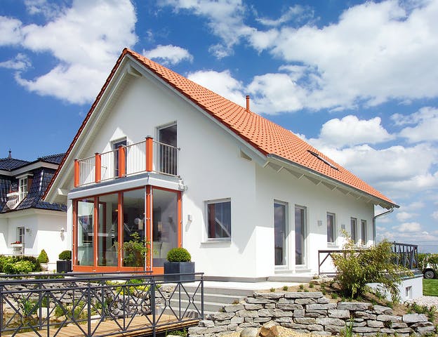 Fertighaus mit Wintergarten