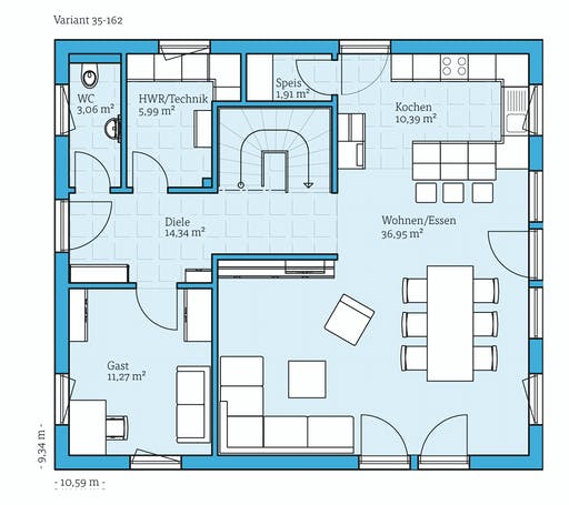 Hanse - Variant 35-162 Floorplan 1
