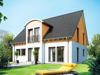 Fertighaus Variant 45-164 von Hanse Haus, Satteldach-Klassiker Außenansicht 1