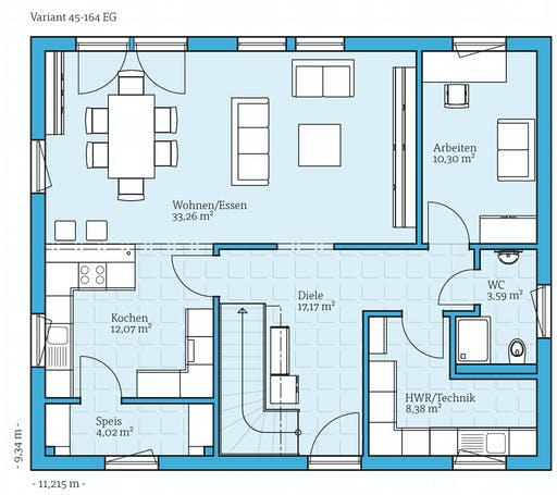 Hanse - Variant 45-164 Floorplan 1